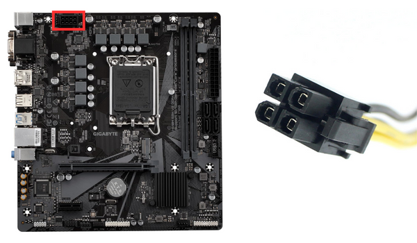 4-Pin CPU - 8-Pin Port